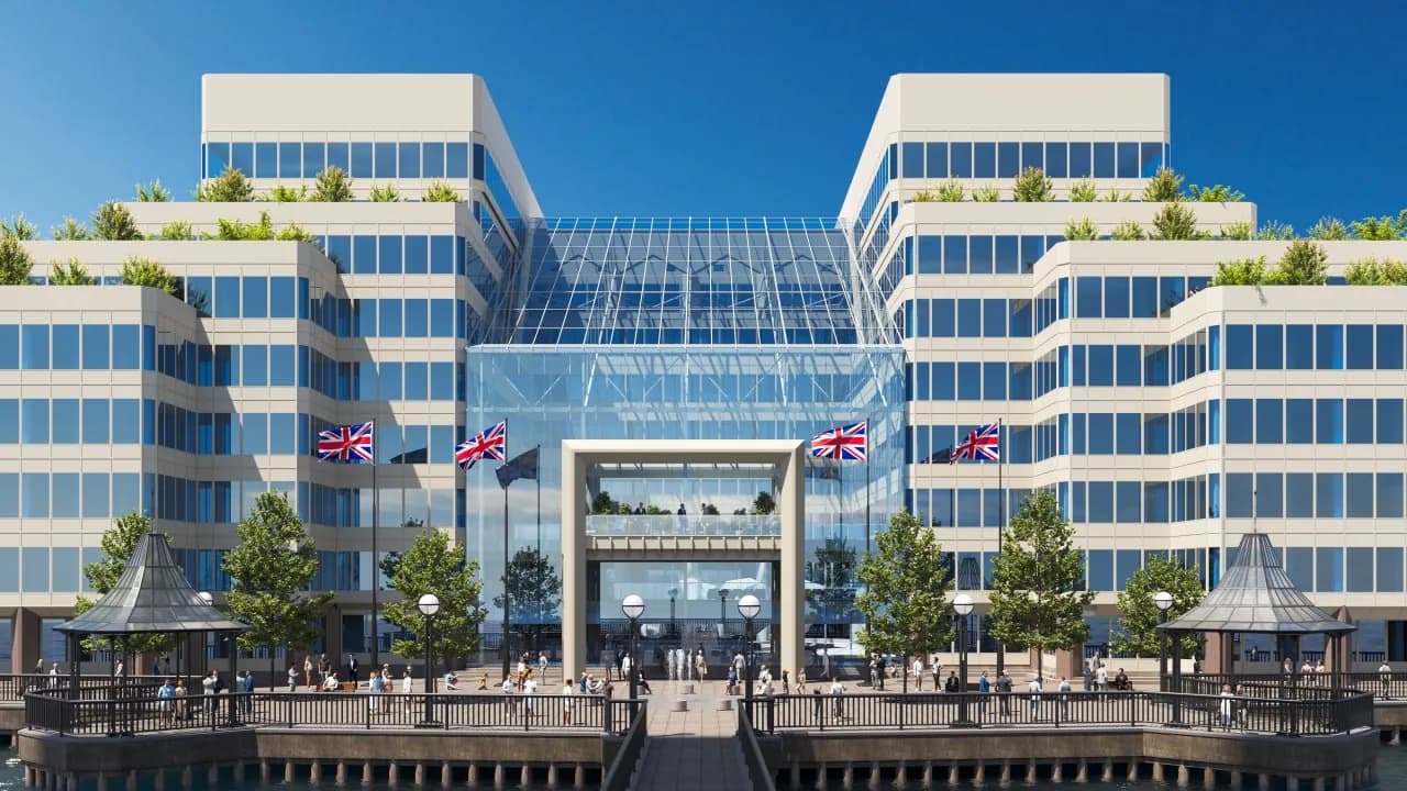 Cottons Centre London Office Complex Rendering