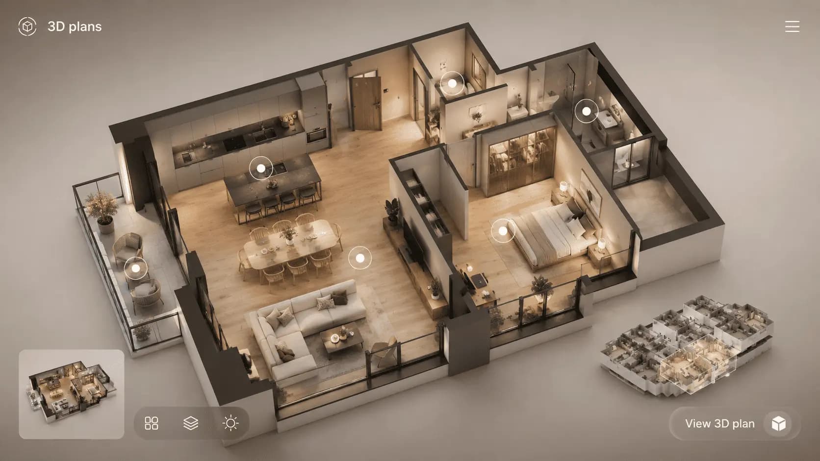 3D floor plans